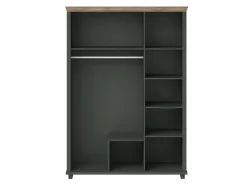 Garderobeskab Tolnue 114 (Mørkegrøn + Lefkas eg)