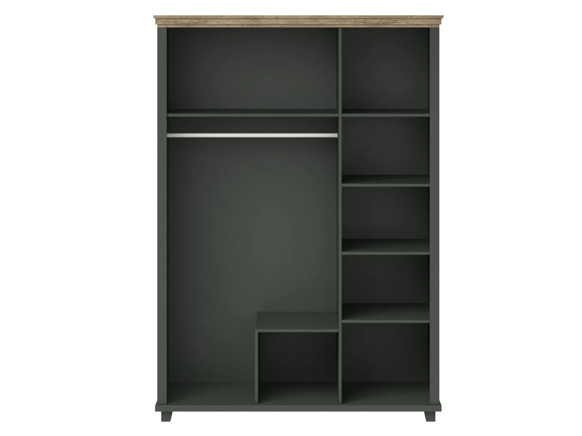 Garderobeskab Tolnue 114 (Mørkegrøn + Lefkas eg)