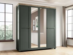 Garderobeskab Tolnue 115 (Mørkegrøn + Lefkas eg)