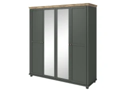 Garderobeskab Tolnue 115 (Mørkegrøn + Lefkas eg)