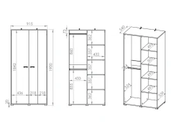 Garderobeskab Tortiva 101