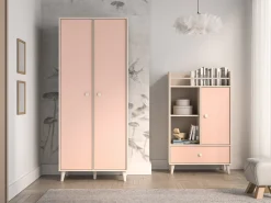 Garderobeskab Tortoli 101 (Lyserød)