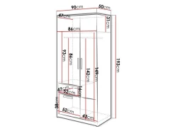 Garderobeskab Veravie 134