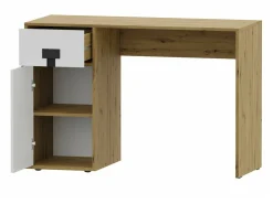 Hjemmekontorsæt Florevi 104 (Mat hvid + Artisan eg)