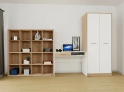 Hjemmekontorsæt Novsore 153 (Sonoma eg + Hvid)