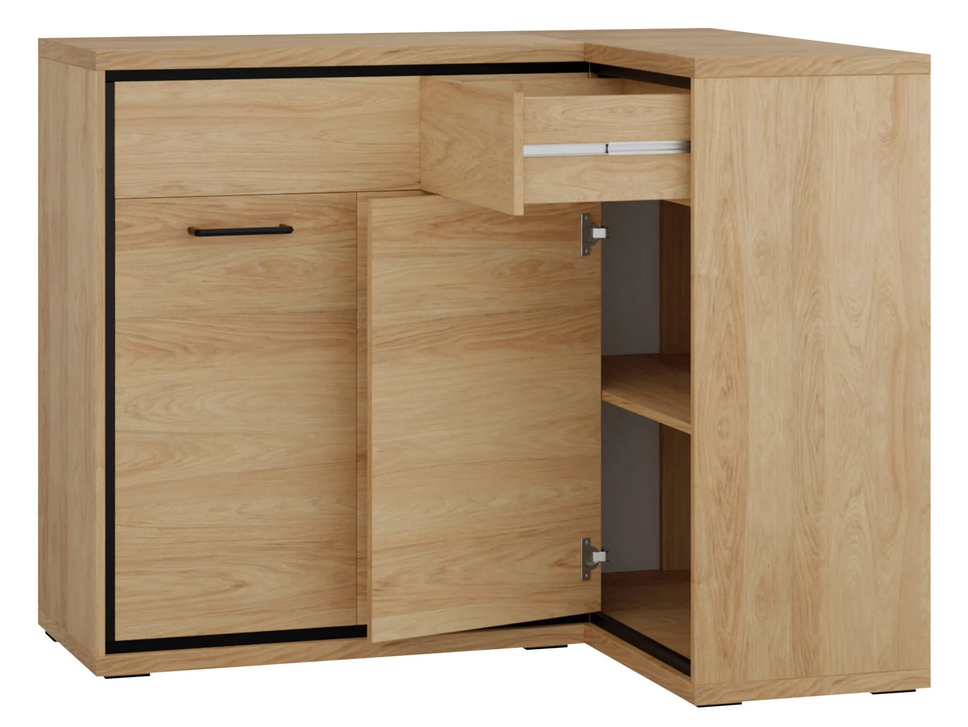 Hjørne kommode Etrmoni 106 (Lyst træ)