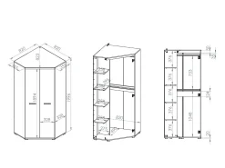 Hjørnegarderob Calvere 102