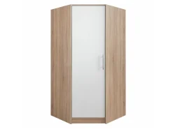 Hjørnegarderob Cavmero 106 (Sonoma eg + Hvid)