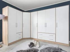 Hjørnegarderob Cavmero 106 (Sonoma eg + Hvid)