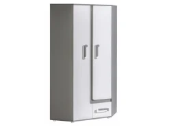 Hjørnegarderob Levtala 102 (Antracit + Hvid)