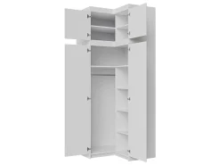 Hjørnegarderob Novduni 121 (Hvid)