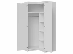Hjørnegarderob Novduni 116 (Hvid)