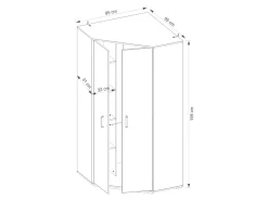 Hjørnegarderob Orlveno 119