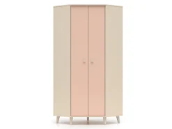 Hjørnegarderob Tortoli 100 (Lyserød)