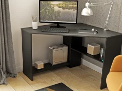 Hjørneskrivebord Austin 302 (Sort)