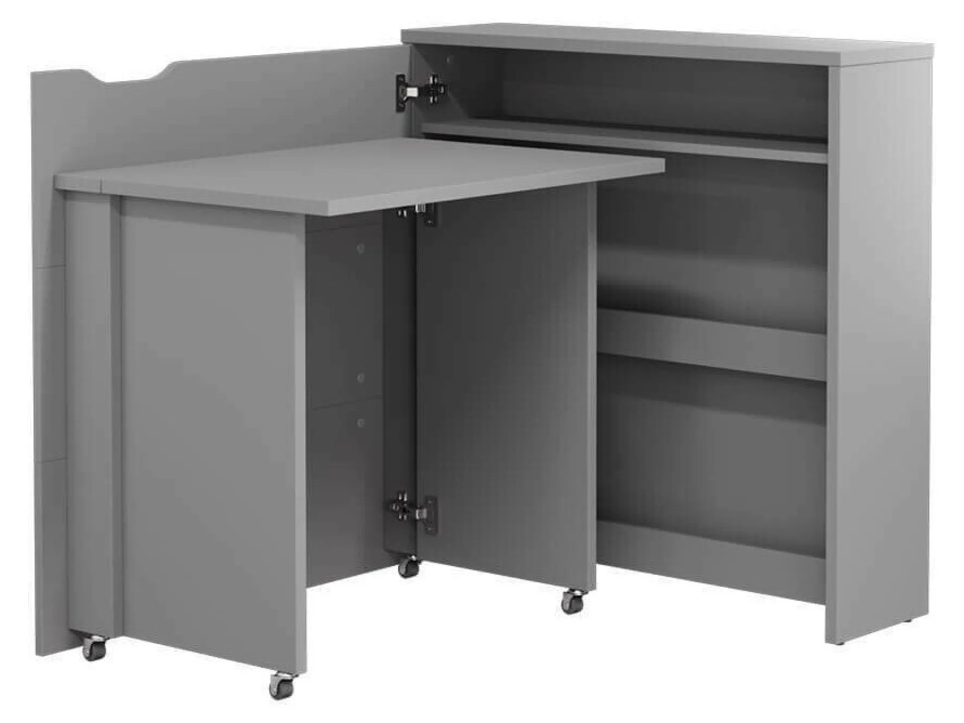 Hjørneskrivebord Concept Pro Lenart Levfere 156 (Grå)