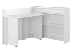 Hjørneskrivebord Concept Pro Lenart Levfere 101 (Hvid)