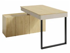 Hjørneskrivebord Fiosono 110 (Beige + Lys eg)