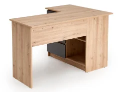 Hjørneskrivebord Houston 1950 (Grafit + Artisan eg)