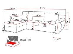 Hjørnesofa Arvada 114