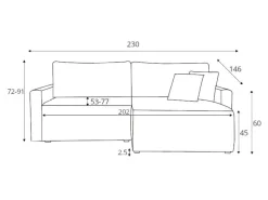 Hjørnesofa Boston 583 (Poso 22)