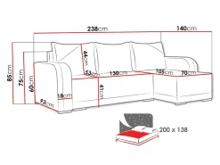 Hjørnesofa Boulder 102 (Twist 19 + Twist 23)