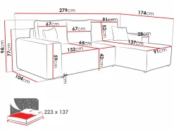 Hjørnesofa Clovis 108 (Manila 02)