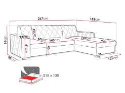 Hjørnesofa Columbus 203 (Kronos 09)