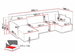 Hjørnesofa Columbus 246 (Velo 635)