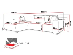Hjørnesofa Comfivo Consors (Poso 135)