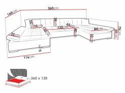 Hjørnesofa Comfivo Ficus II (Baloo 2073)