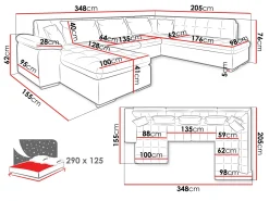 Hjørnesofa Comfivo Gemma (Højre)