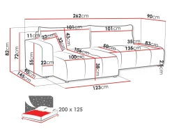 Hjørnesofa Comfivo Laurus III (Velo 621)