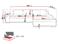Hjørnesofa Comfivo Nitor II (Majorka 03)