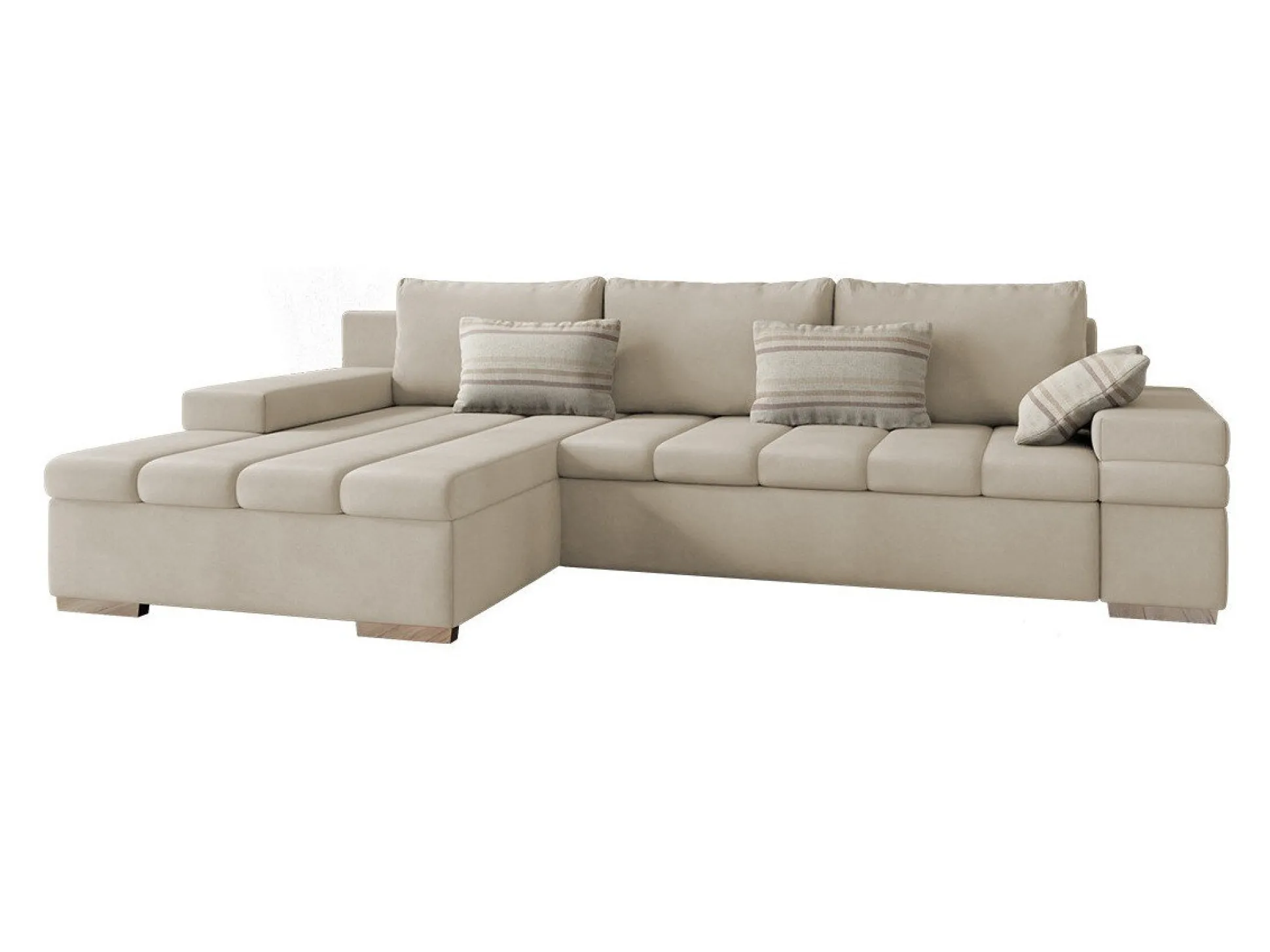 Hjørnesofa Comfivo Olivetum (Uttario Velvet + Senegal 825)
