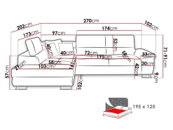 Hjørnesofa Comfivo Ruta I (Poso 100)