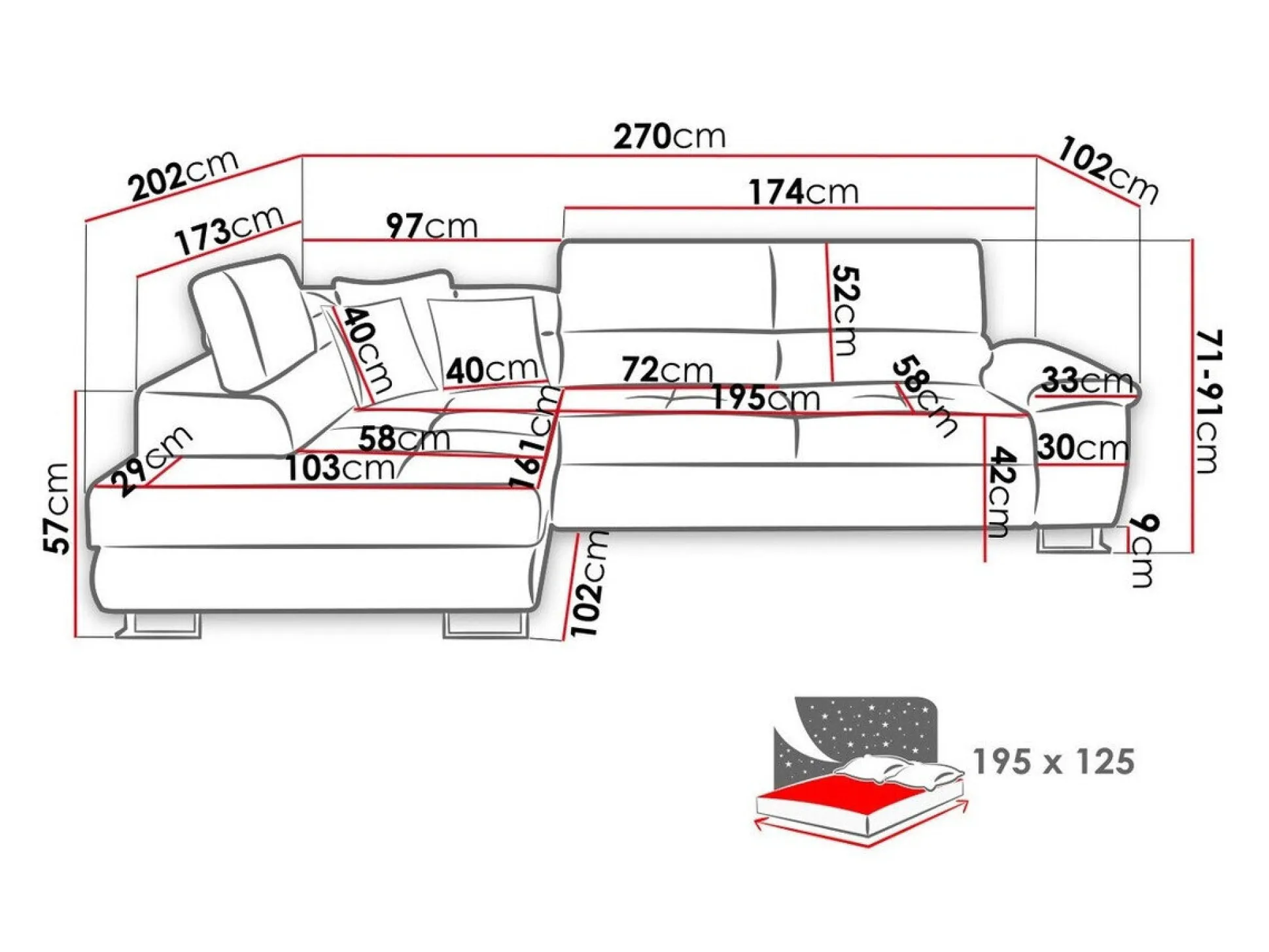 Hjørnesofa Comfivo Ruta II (Uttario Velvet 2979 + Senegal 825)