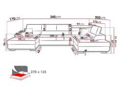 Hjørnesofa Comfivo Ruta (Poso 135)
