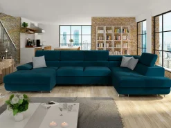 Hjørnesofa Comfivo Ruta V (Venus Velvet 2911 + Kenia 796)