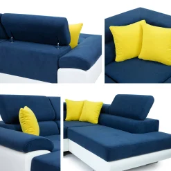 Hjørnesofa Comfivo Ruta V (Venus Velvet 2911 + Kenia 796)