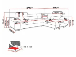 Hjørnesofa Comfivo Vinetum I (Venus Velvet 2927)