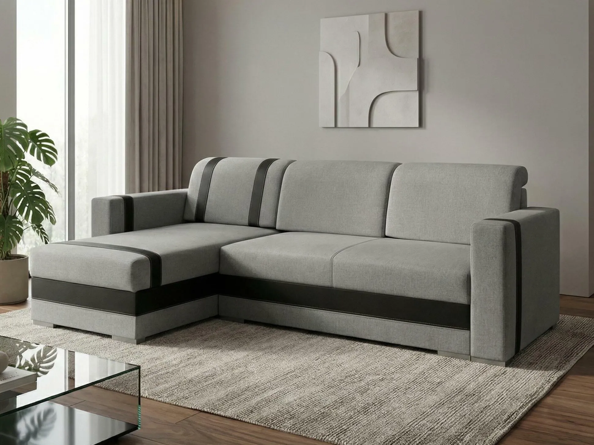 Hjørnesofa Edinburg 101 (Inari 91 + Cayenne 1114)