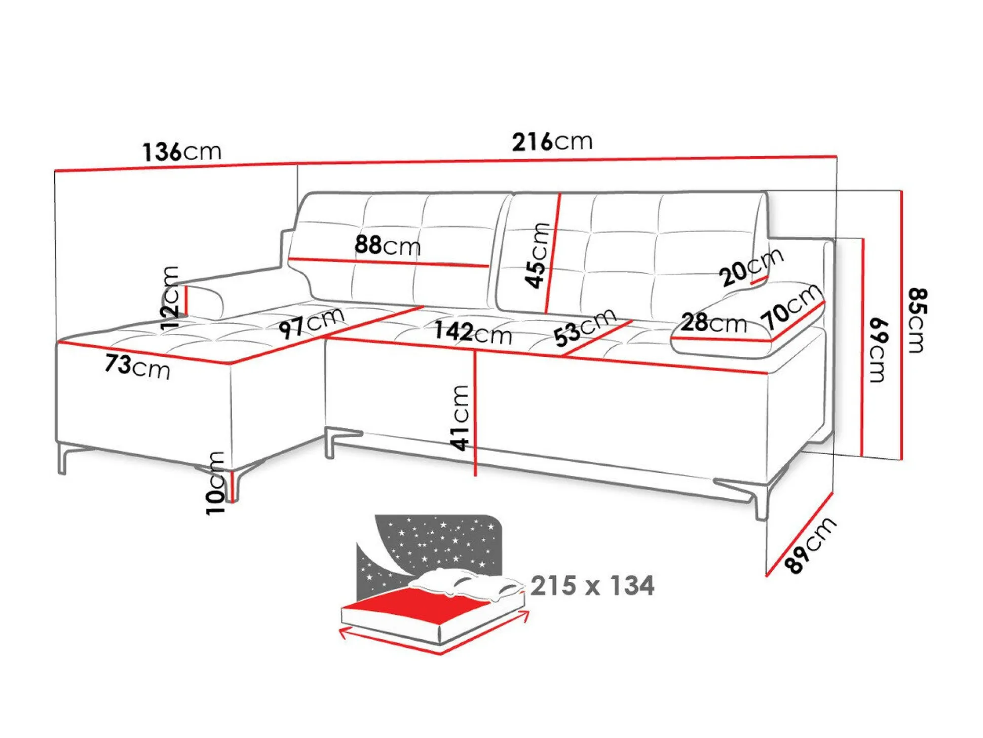 Hjørnesofa Independence 101 (Ikar 01)