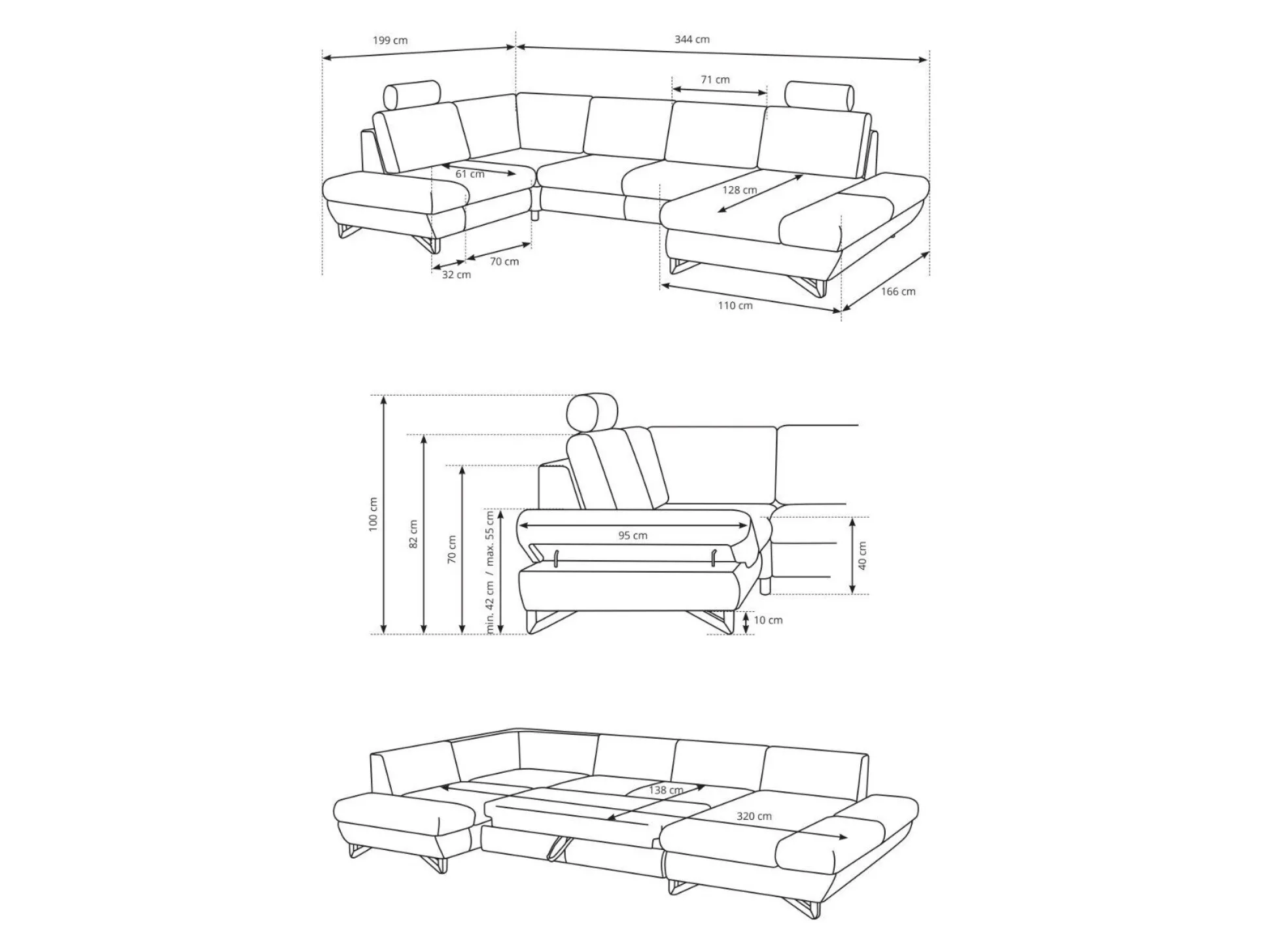 Hjørnesofa Kingston 169 (Avra 16)
