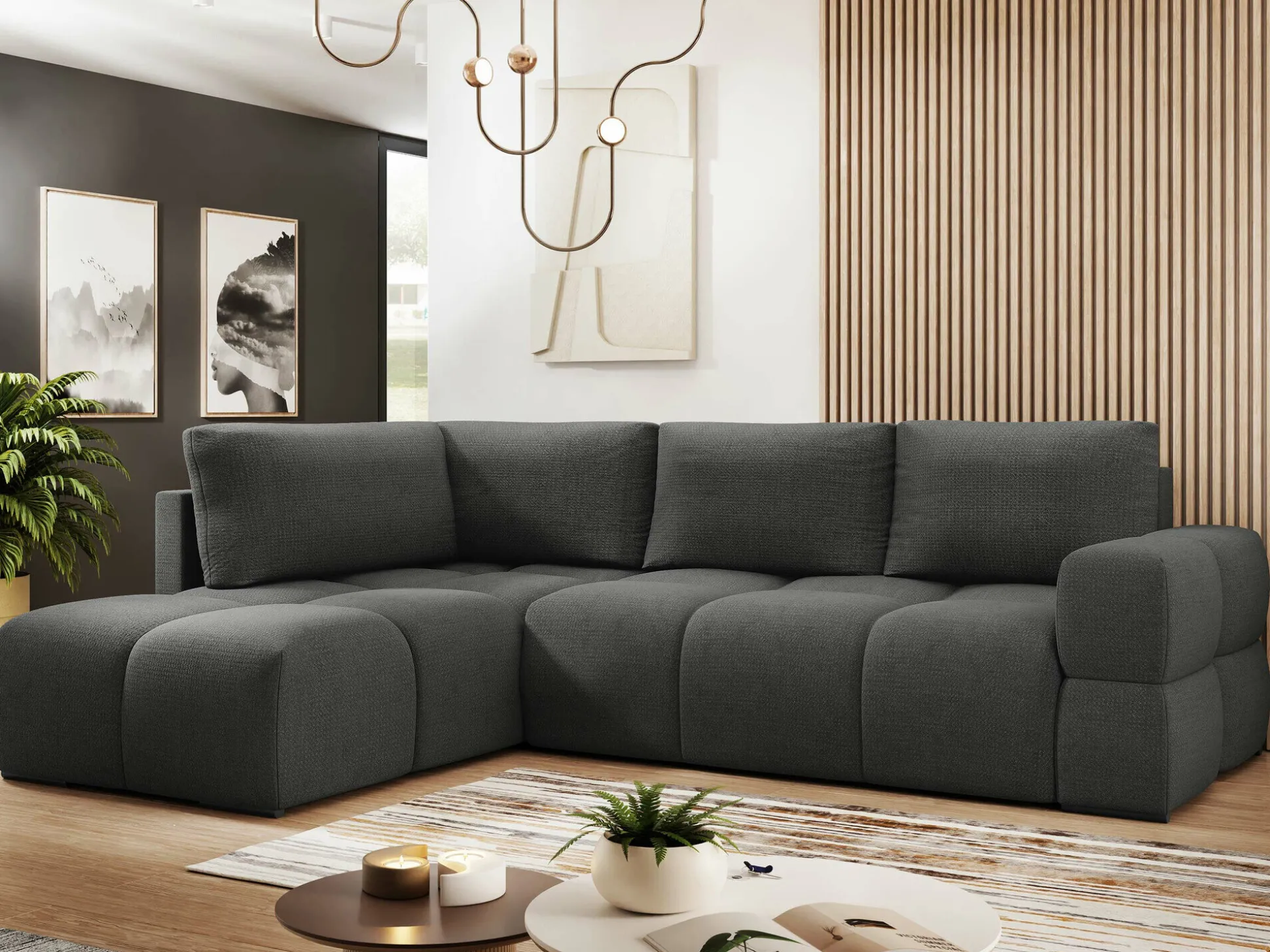 Hjørnesofa Lincoln 198 (Artico Antracit)