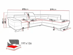 Hjørnesofa Lincoln 102 (Inari 91)