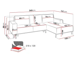 Hjørnesofa Lincoln 172 (Zetta 291)