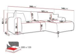 Hjørnesofa Luxum (Taro 01)