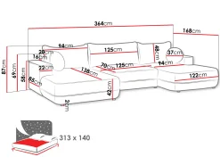 Hjørnesofa Magal (Velo 621)