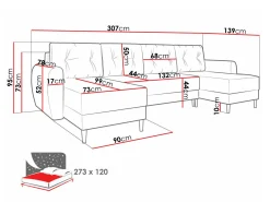 Hjørnesofa Memphis 110 (Itaka 10)